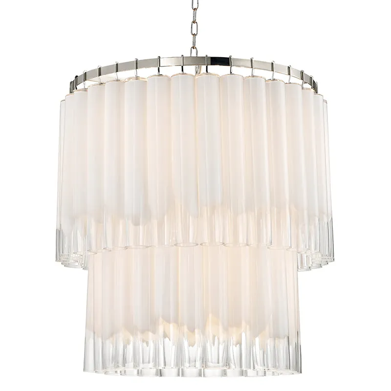 13 Light Pendant from the Tyrell Collection in Polished Nickel Finish by Hudson Valley