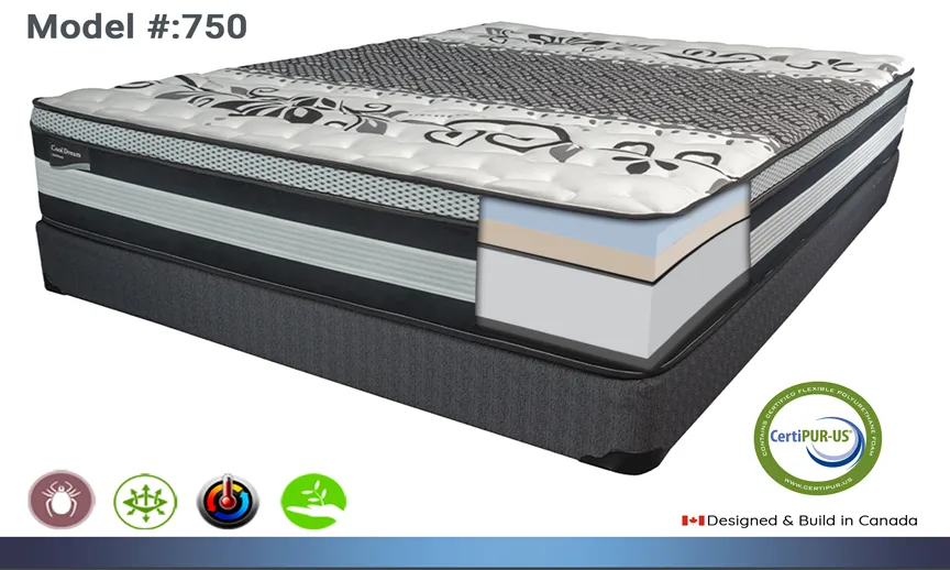 13" Gel & Plush Foam Mattress - Model Cool Dream