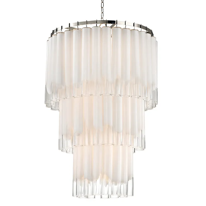 16 Light Pendant from the Tyrell Collection in Polished Nickel Finish by Hudson Valley