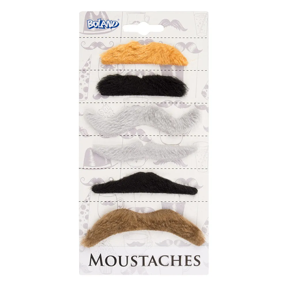 6 Pack of Moustaches