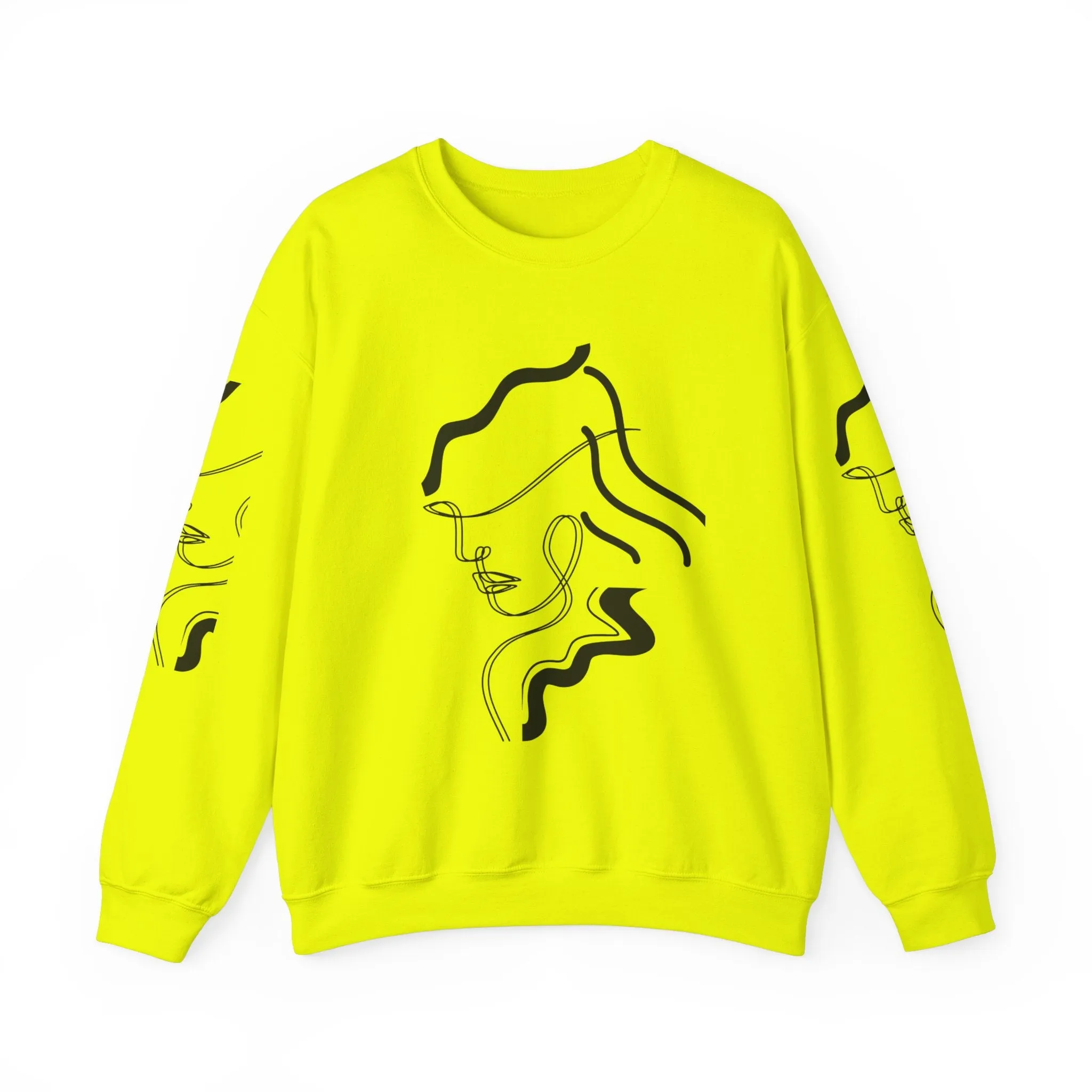 Abstract Line Art Sweatshirt - Minimal and Elegant Design