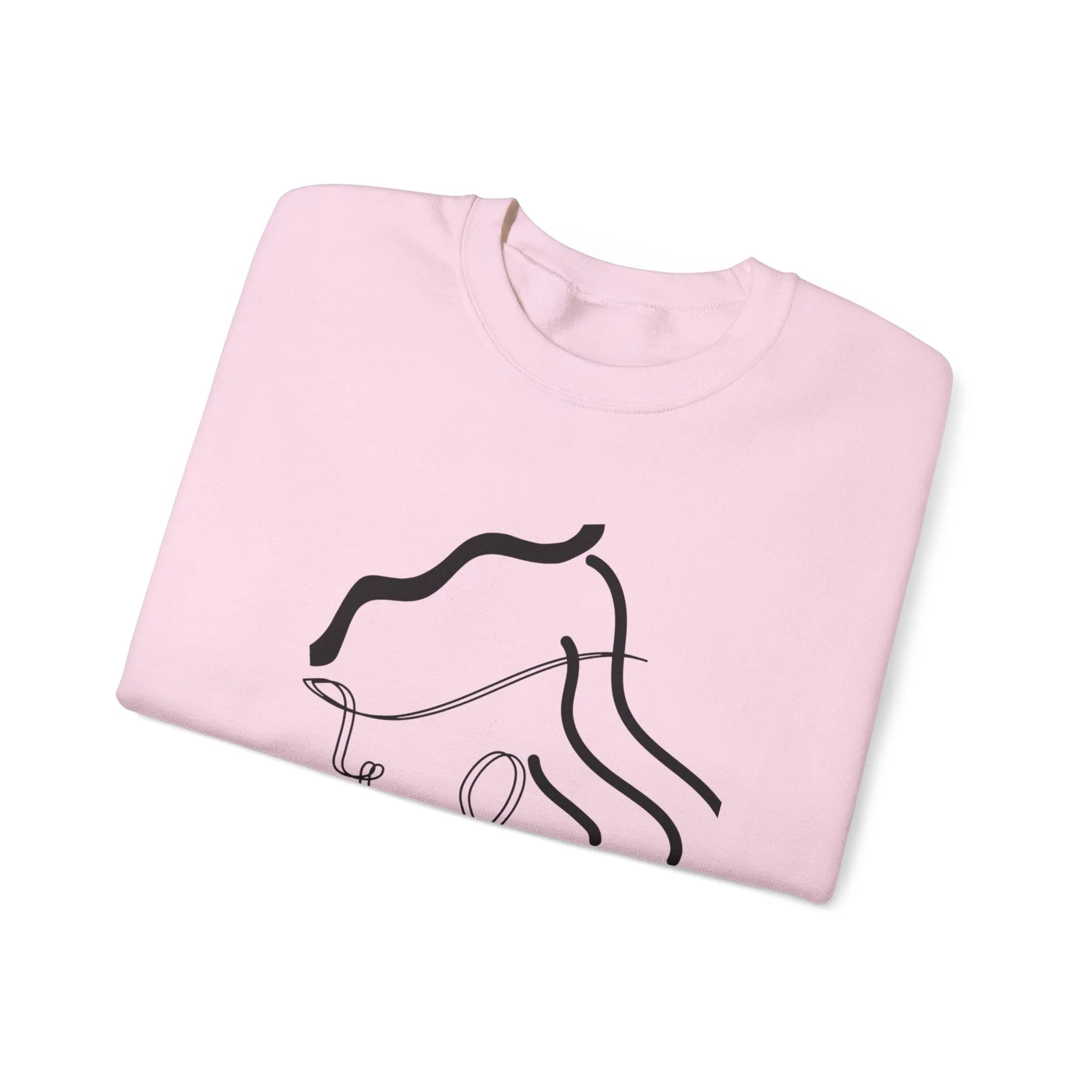 Abstract Line Art Sweatshirt - Minimal and Elegant Design