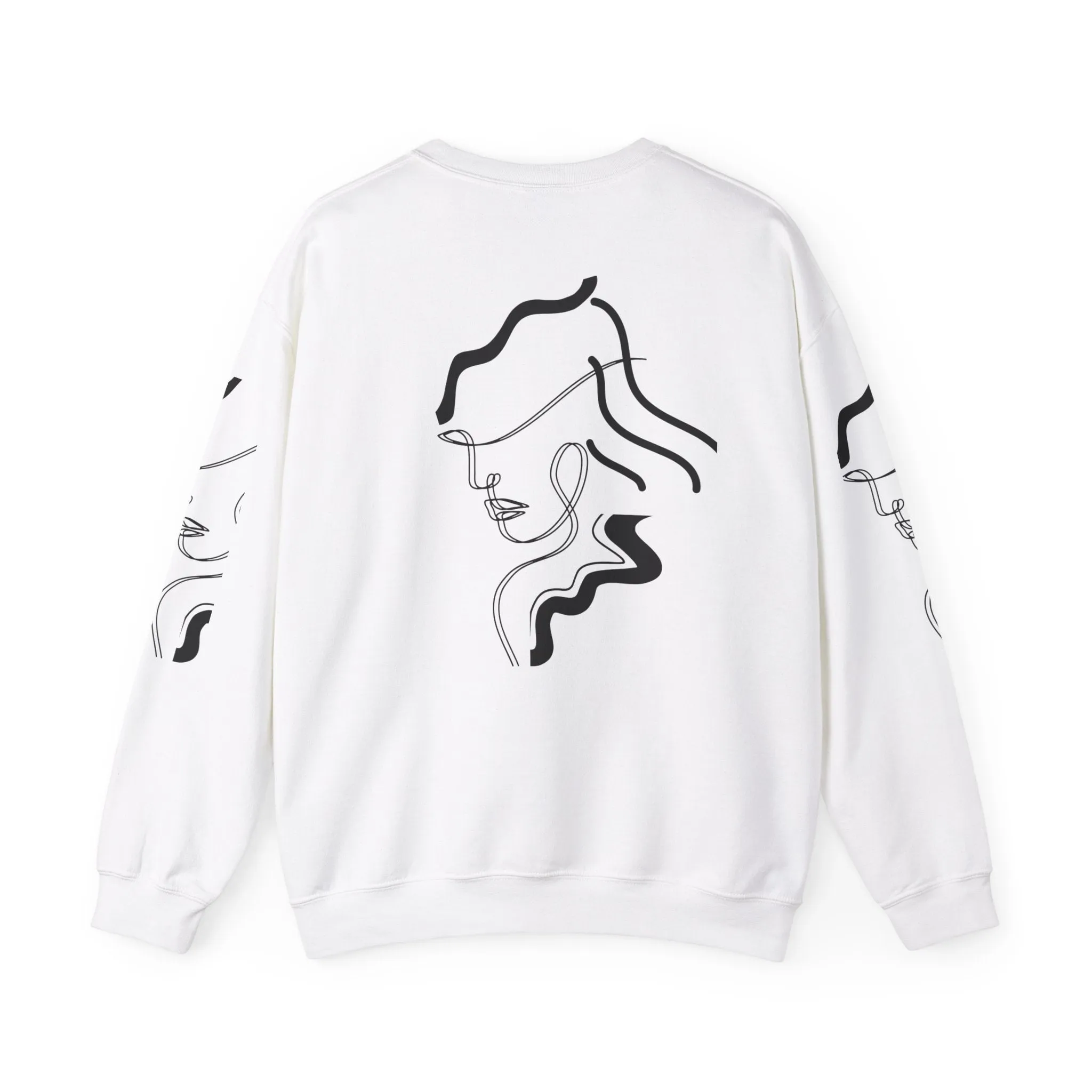 Abstract Line Art Sweatshirt - Minimal and Elegant Design