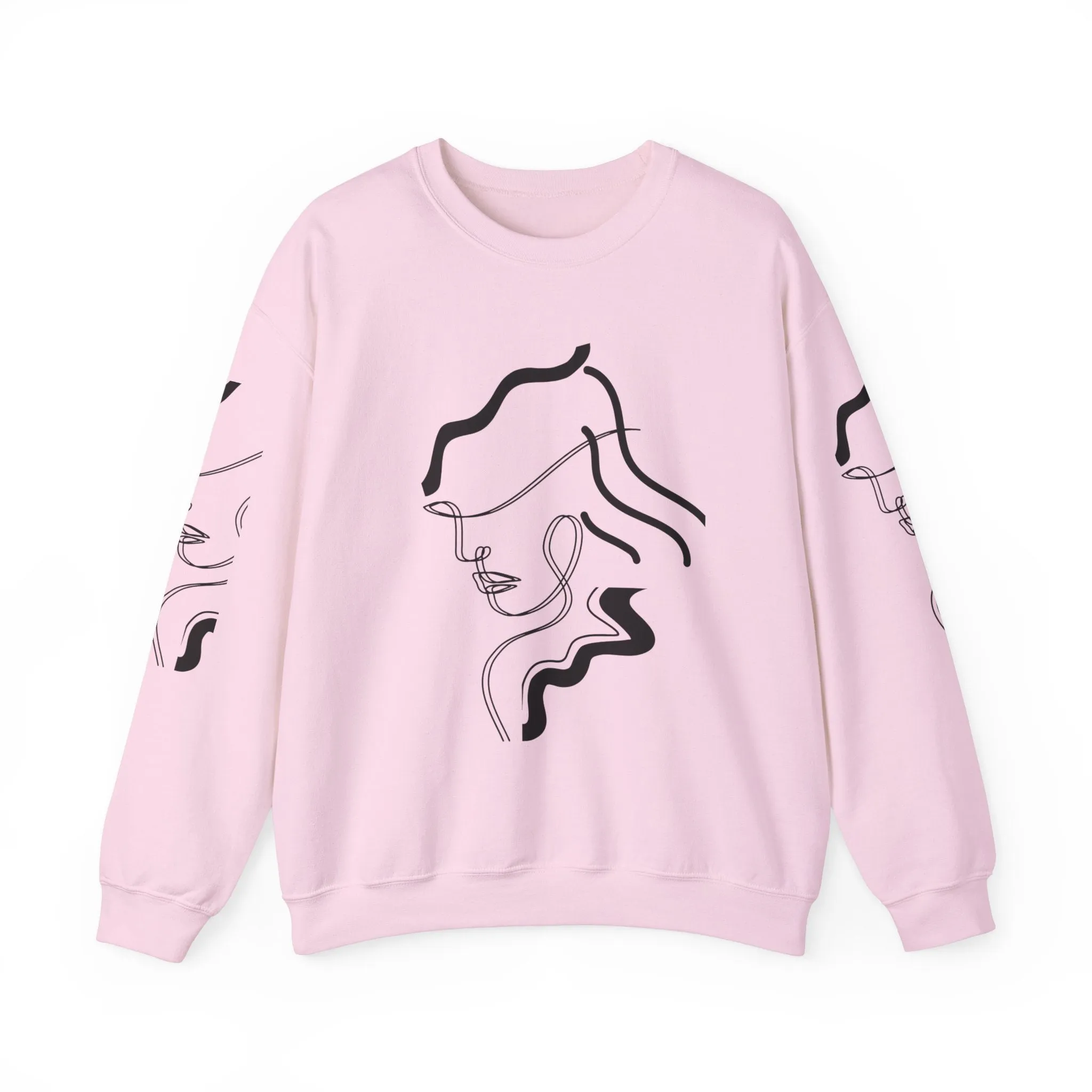 Abstract Line Art Sweatshirt - Minimal and Elegant Design