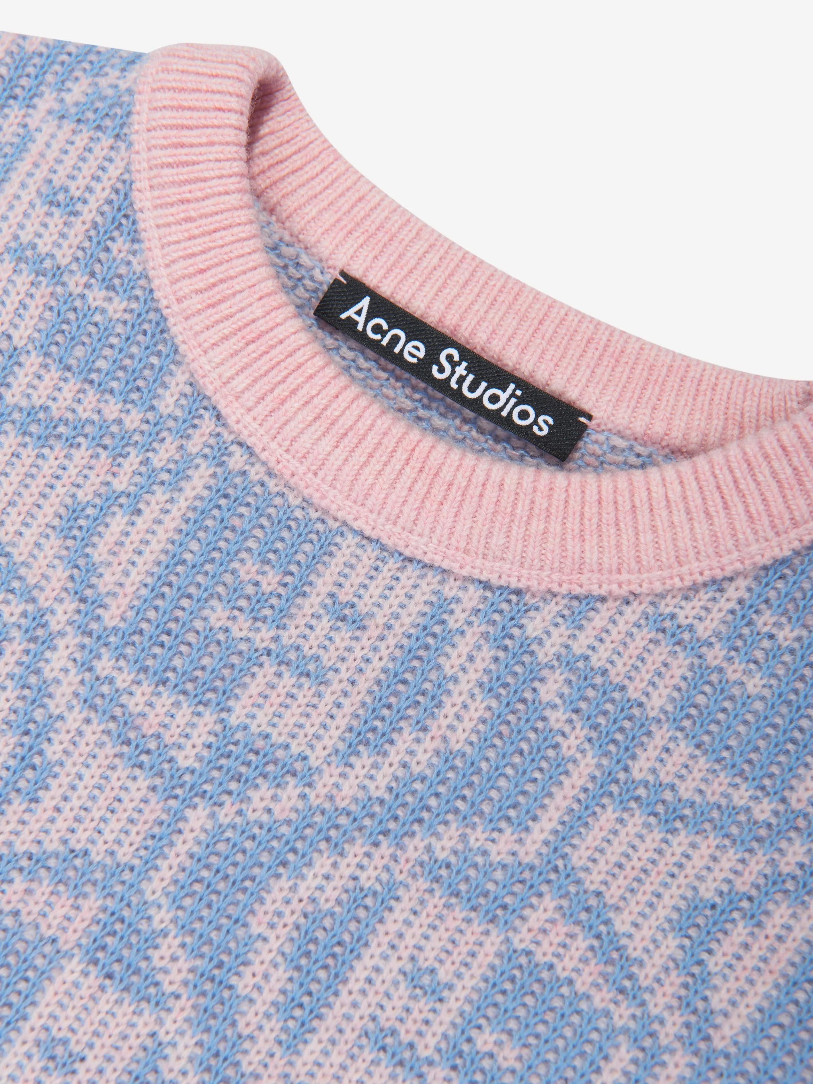 Acne Studios Kids Wool Face Jumper in Multicolour