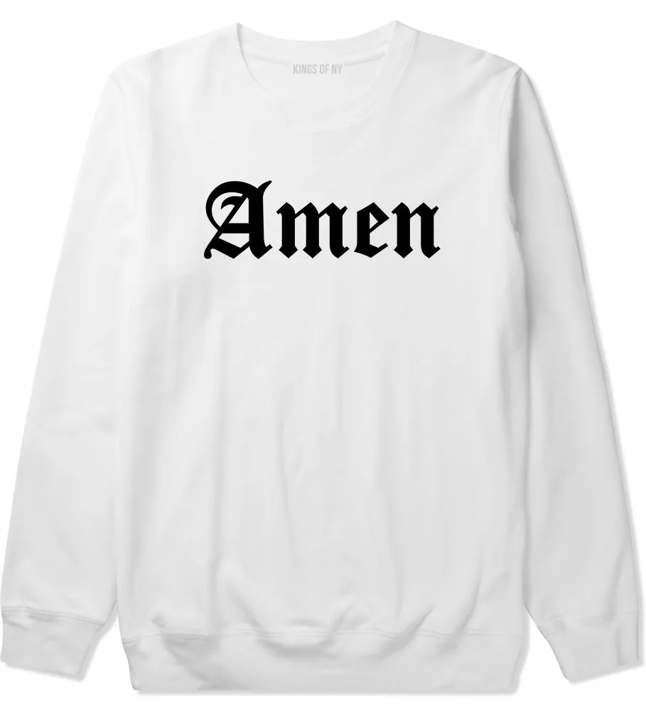 Amen Old English Prayer Mens Crewneck Sweatshirt