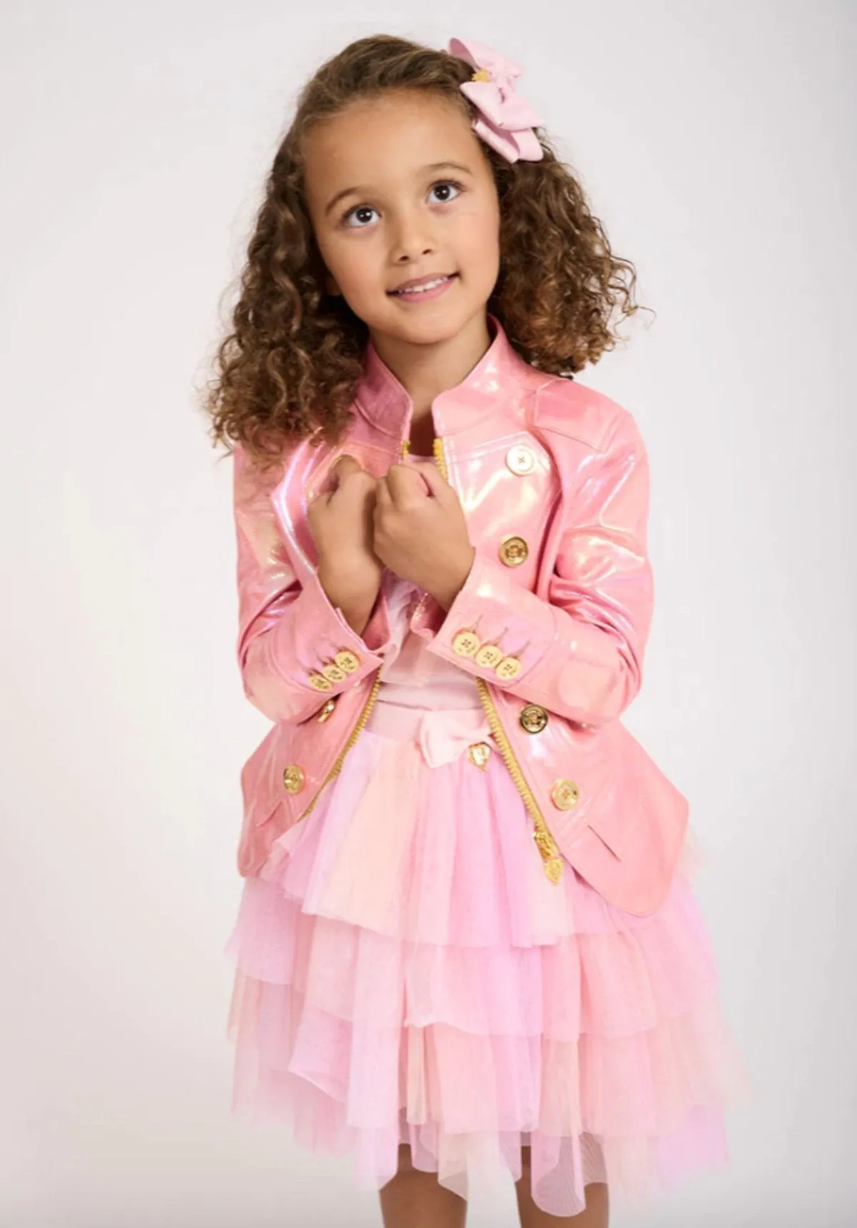 Angel's Face Girls Leanne Pink Iridescent Jacket