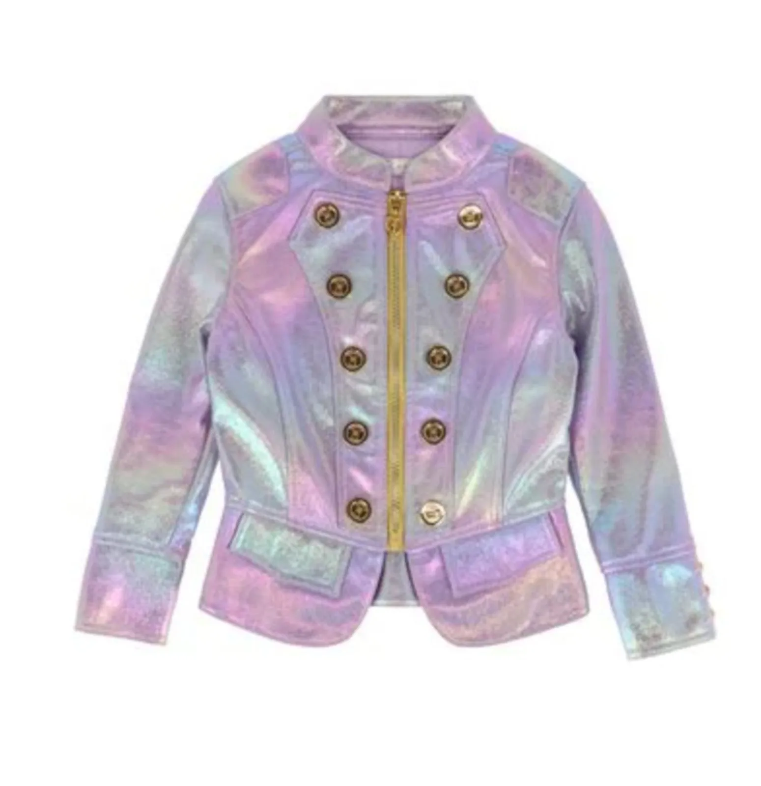 Angel's Face Girls Leanne Rainbow Iridescent Jacket