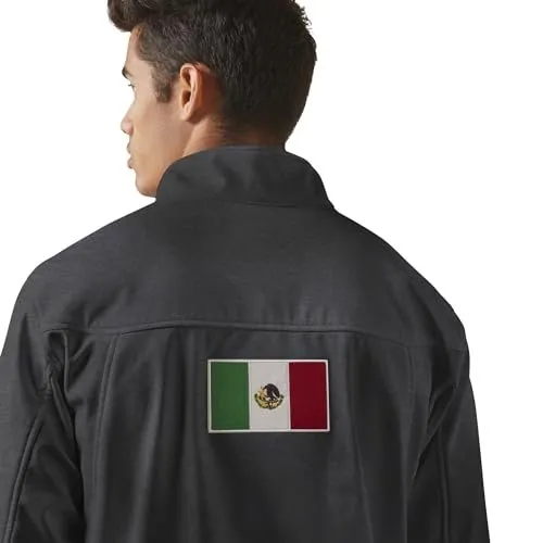 Ariat Men's Classic Team Softshell Mexico Jacket, Charcoal