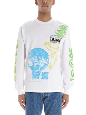 Aries Logo Intarsia Crewneck Jumper