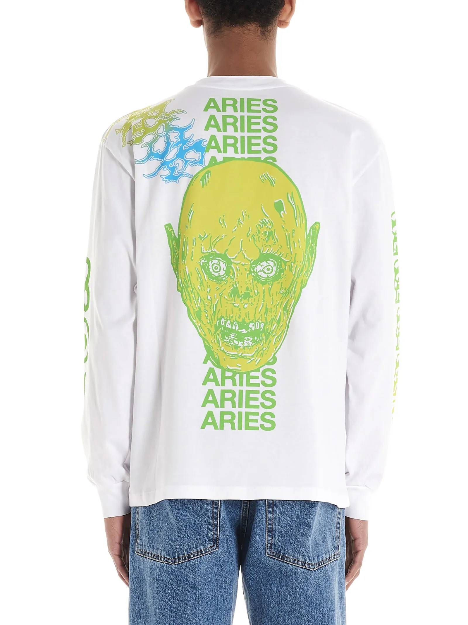 Aries Logo Intarsia Crewneck Jumper