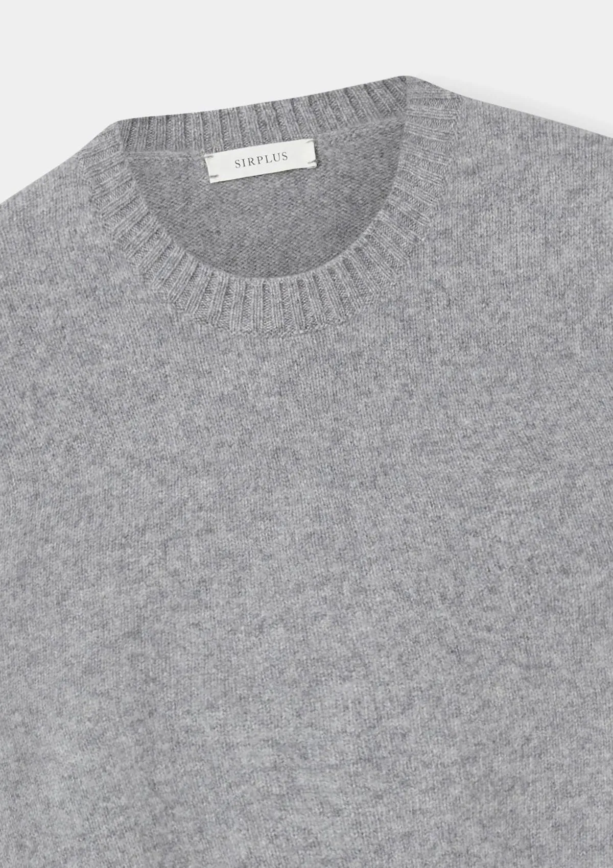 Ash Grey Cashmere Crew Neck Jumper