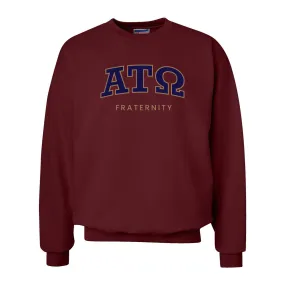 ATO Maroon Old School Crewneck