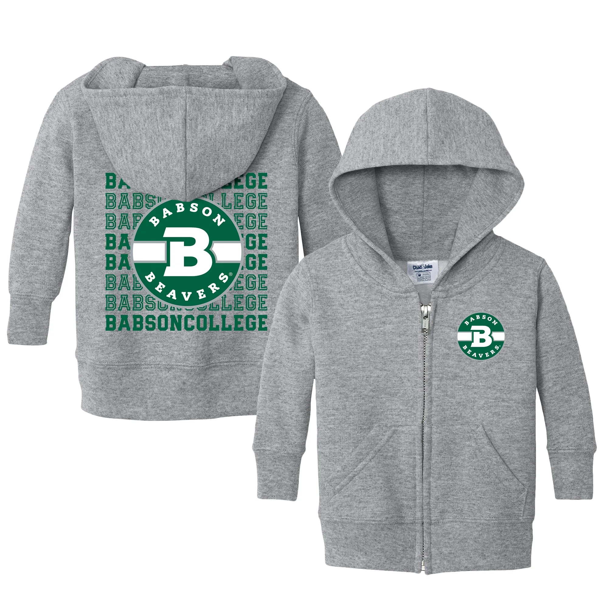 Babson Beavers Retro Infant Full-Zip Sweatshirt