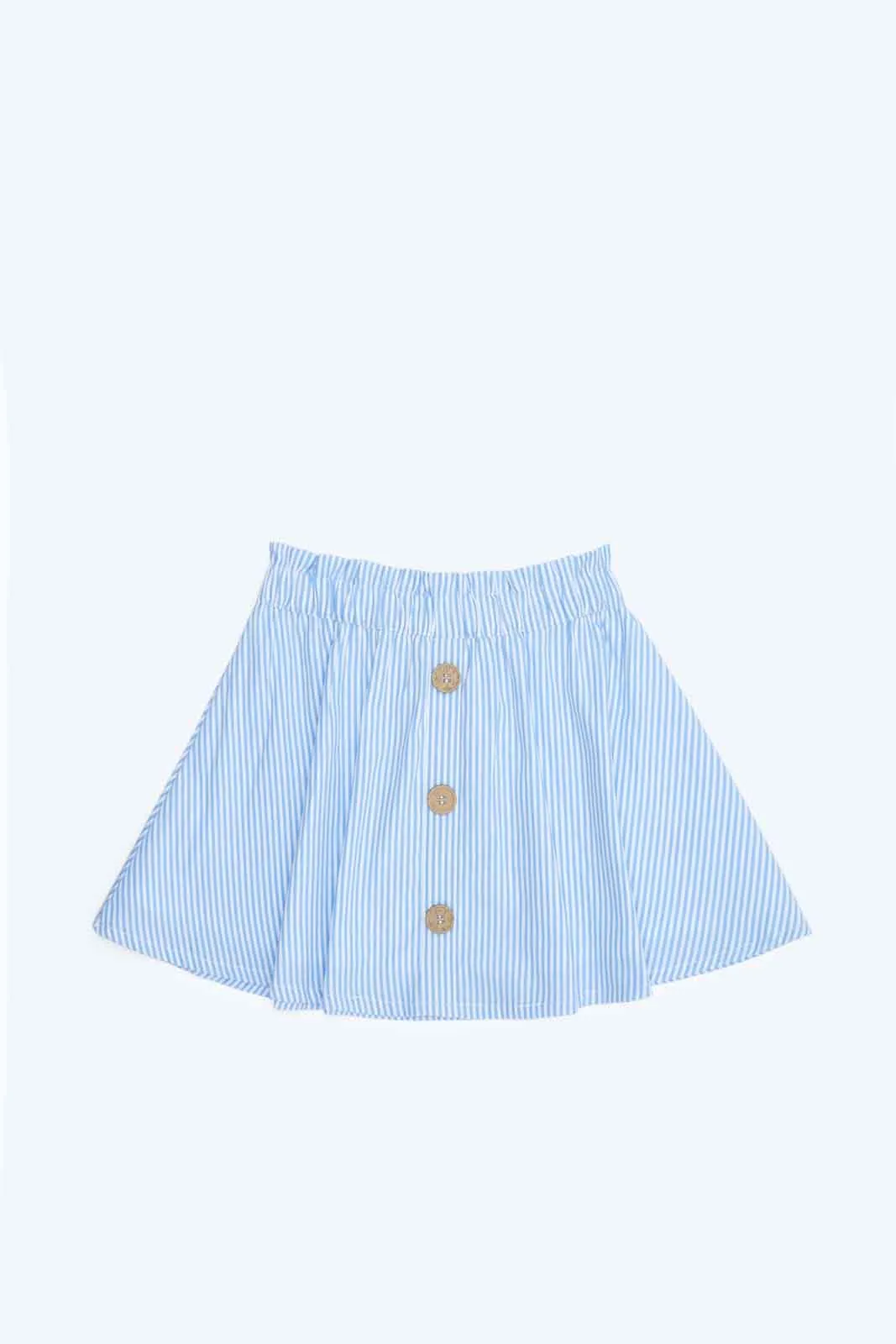 Baby Girls Blue Embellished Skirt