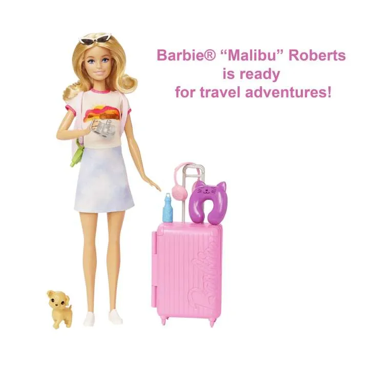 Barbie - Barbie Travel Set With Puppy