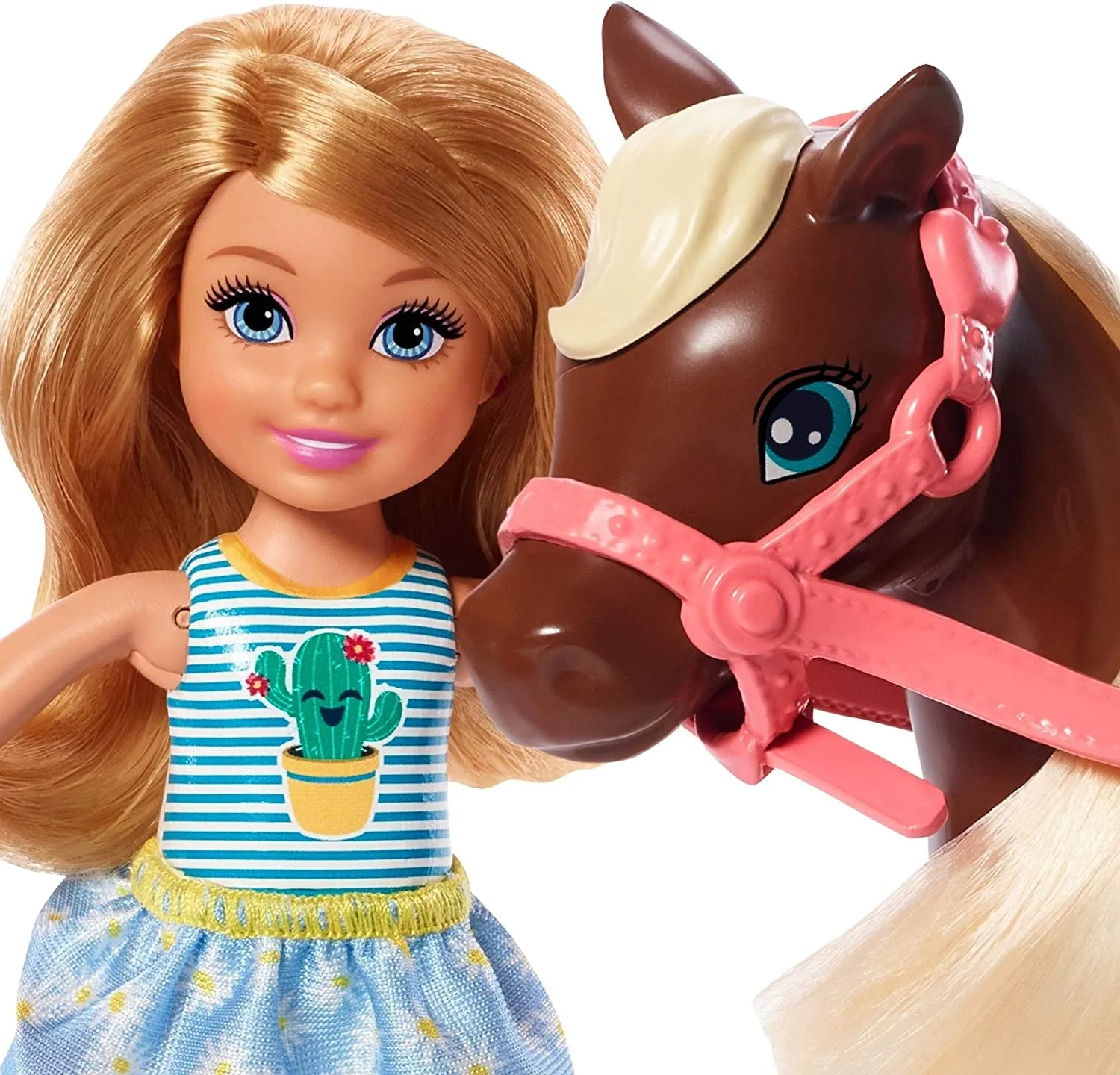 Barbie Club Chelsea Doll and Horse, 6-inch Blonde, Wearing Fashion and Accessories