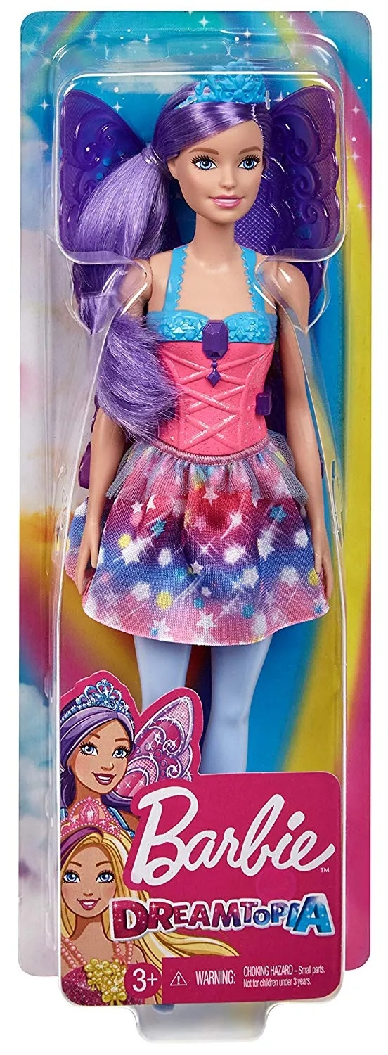 Barbie Dreamtopia Fairy Doll 12 Inch with Purple Hair and Wings