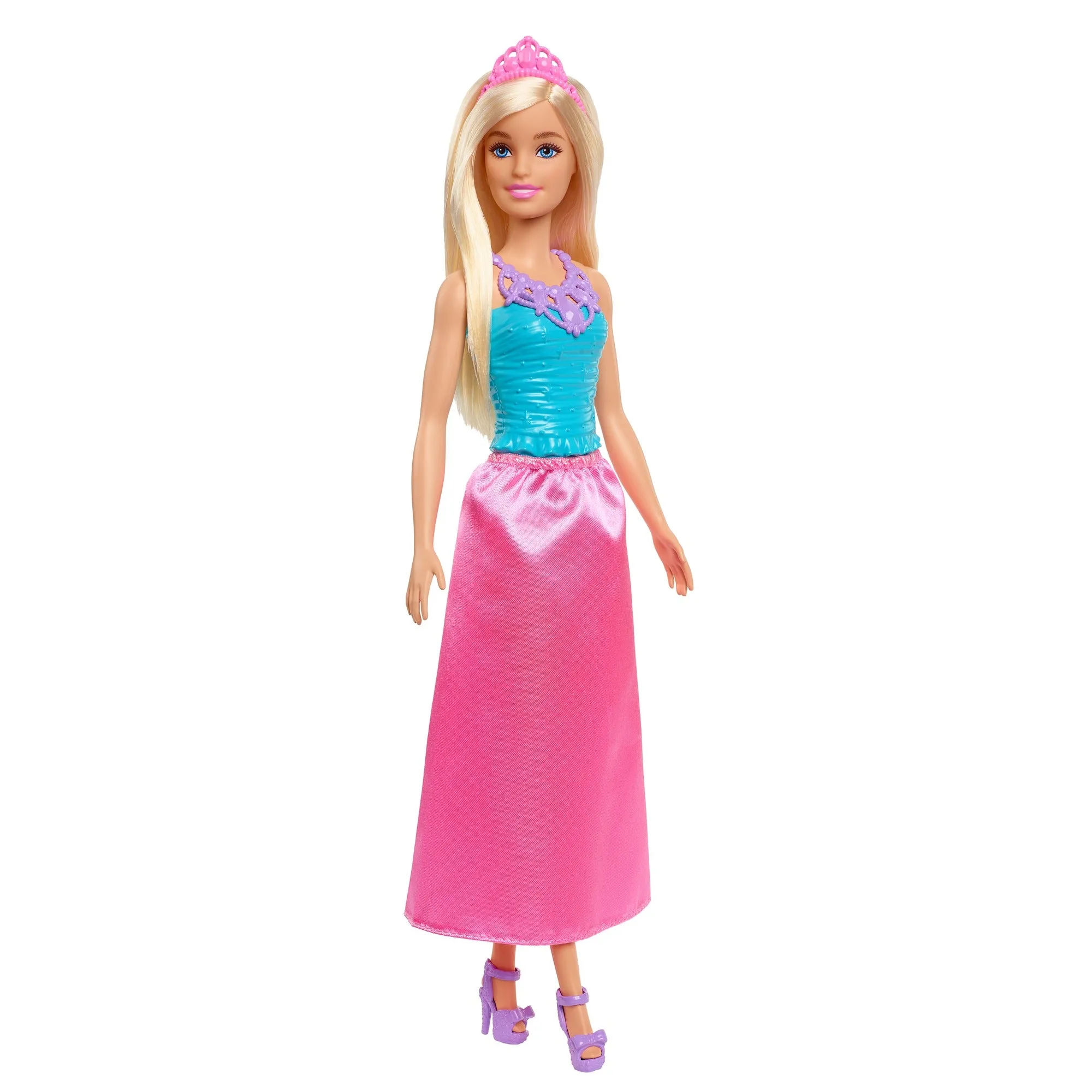 Barbie Dreamtopia Princess Blonde Doll Wearing Pink Skirt, Shoes and Tiara for Kids Ages 3 