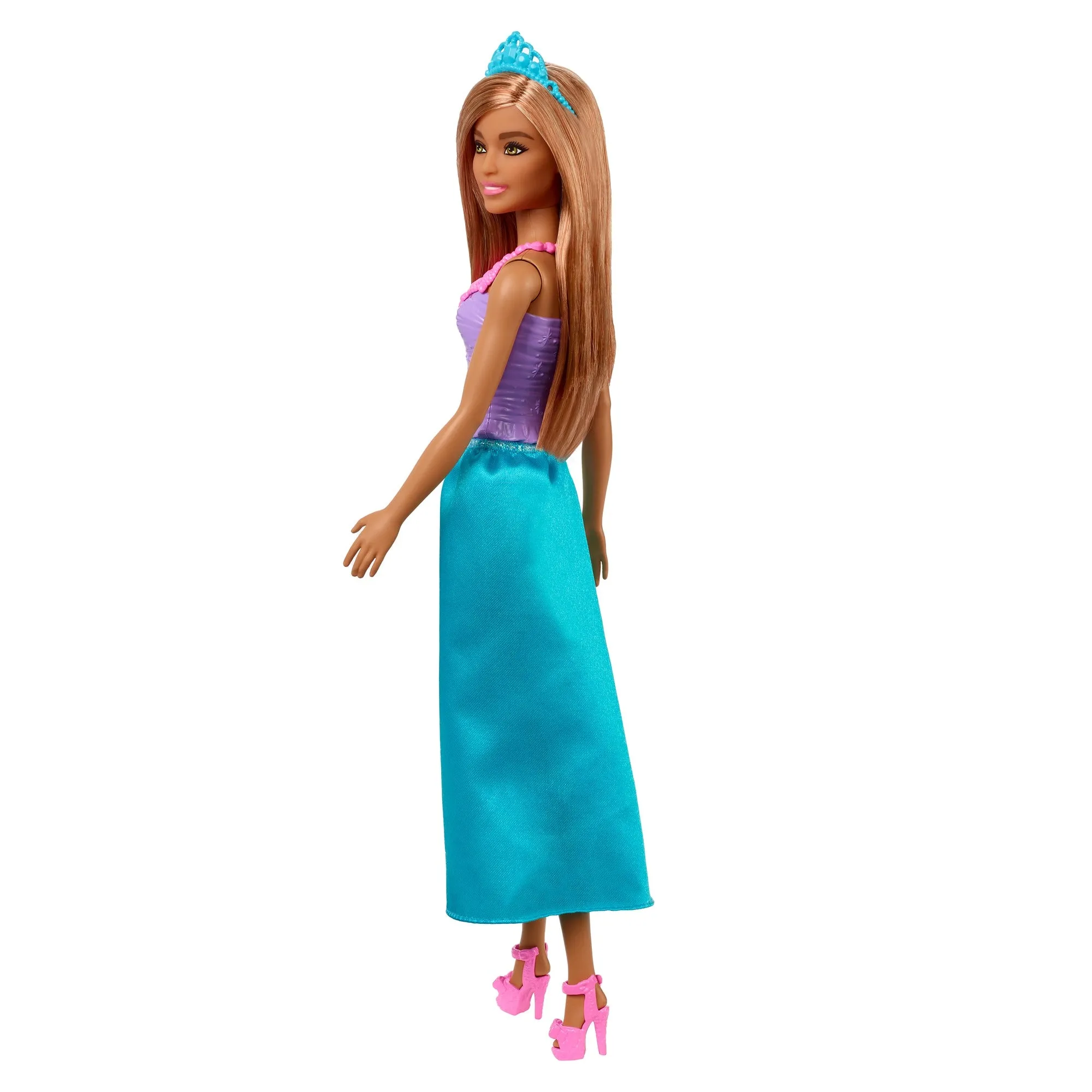 Barbie Dreamtopia Princess Brunette Doll Wearing Blue Skirt, Shoes and Tiara for Kids Ages 3 