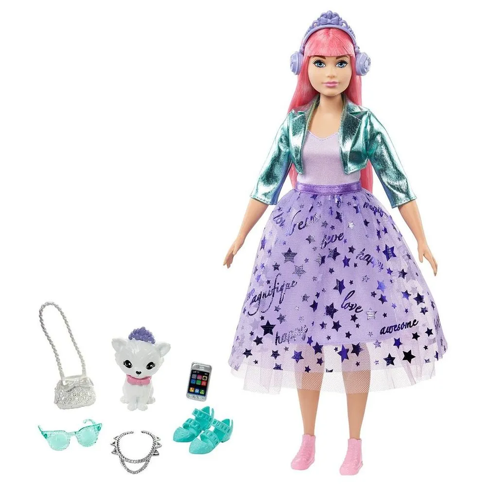 Barbie Princess Adventure Daisy Doll with Pet - Dream Big Playset!