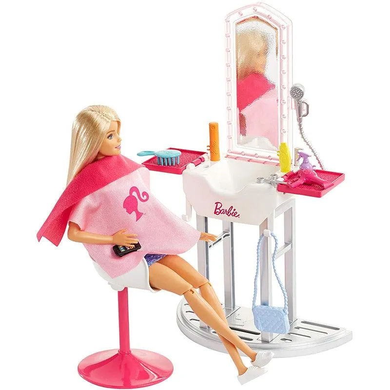 Barbie Salon Doll & Accessories - Blonde