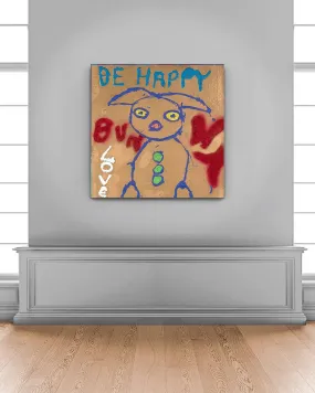 Be Happy Bunny - Original Painting