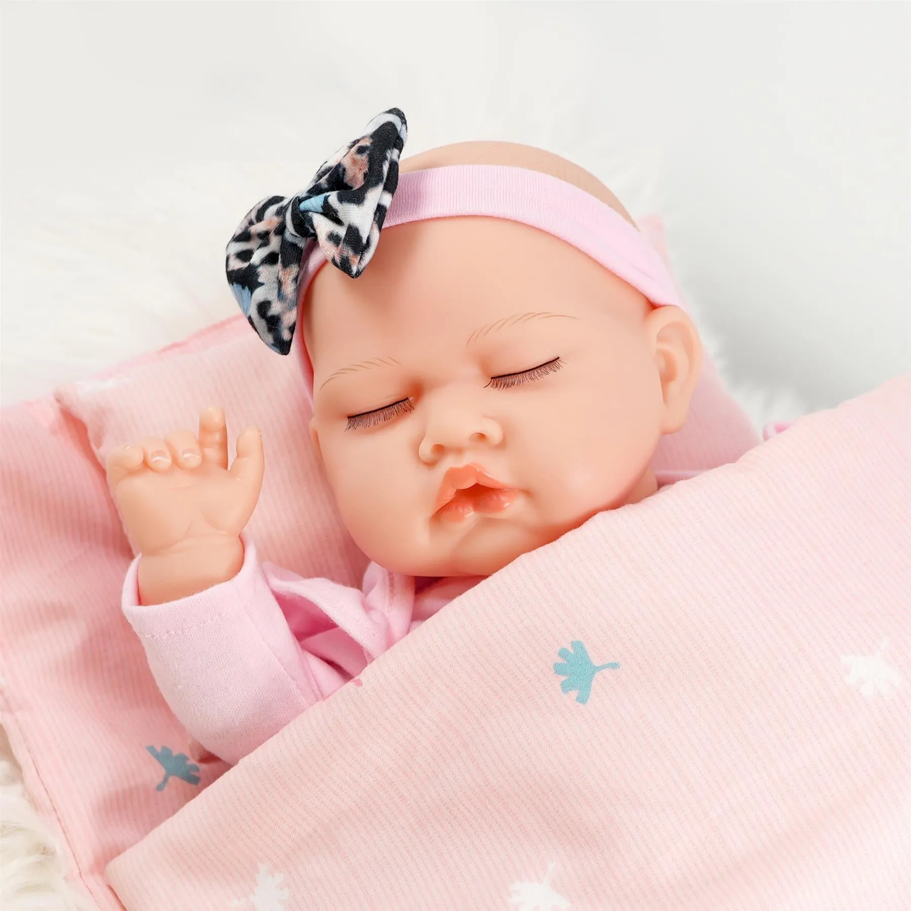 BiBi Reborn Doll Sleeping Girl "Bella" (43 cm / 17")