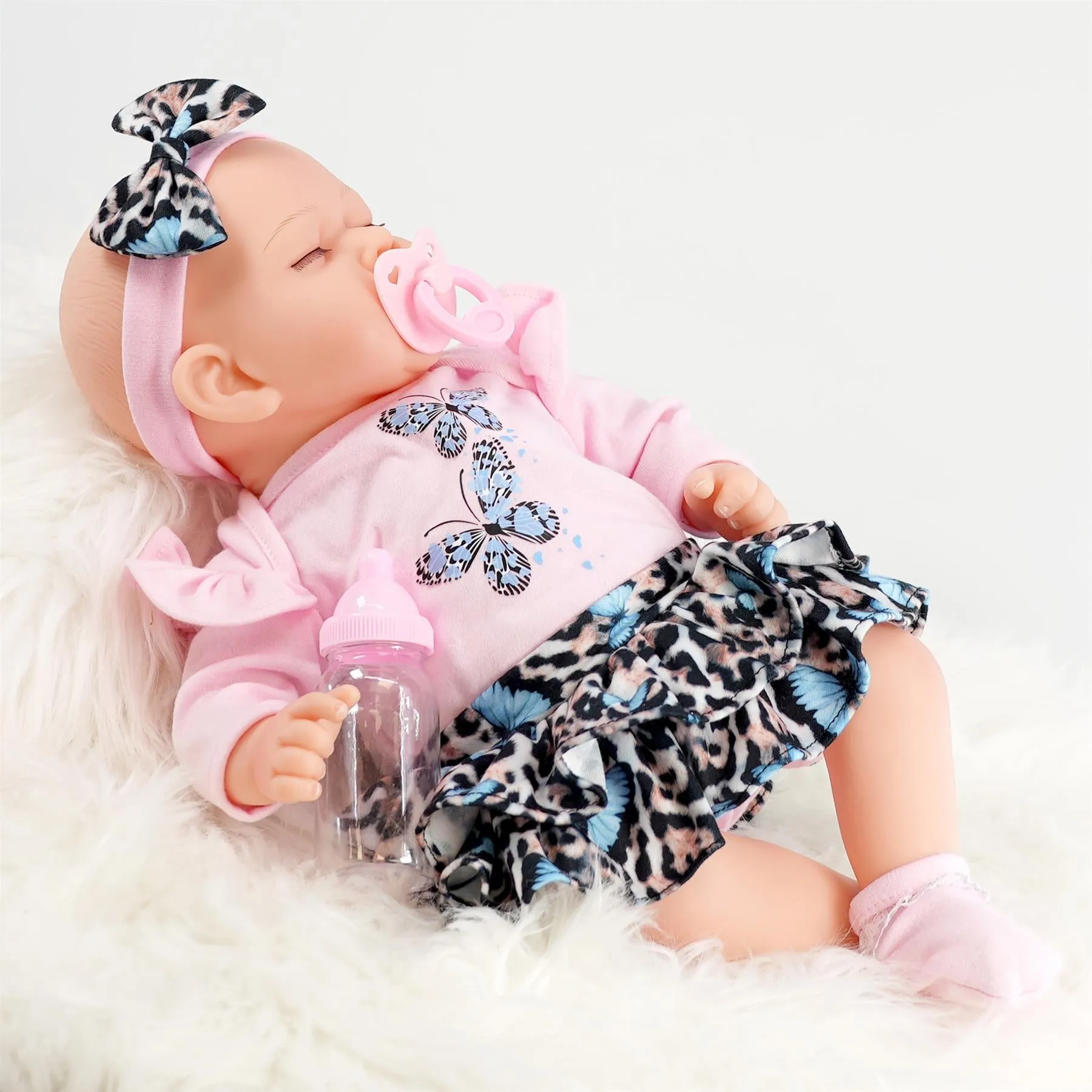 BiBi Reborn Doll Sleeping Girl "Bella" (43 cm / 17")