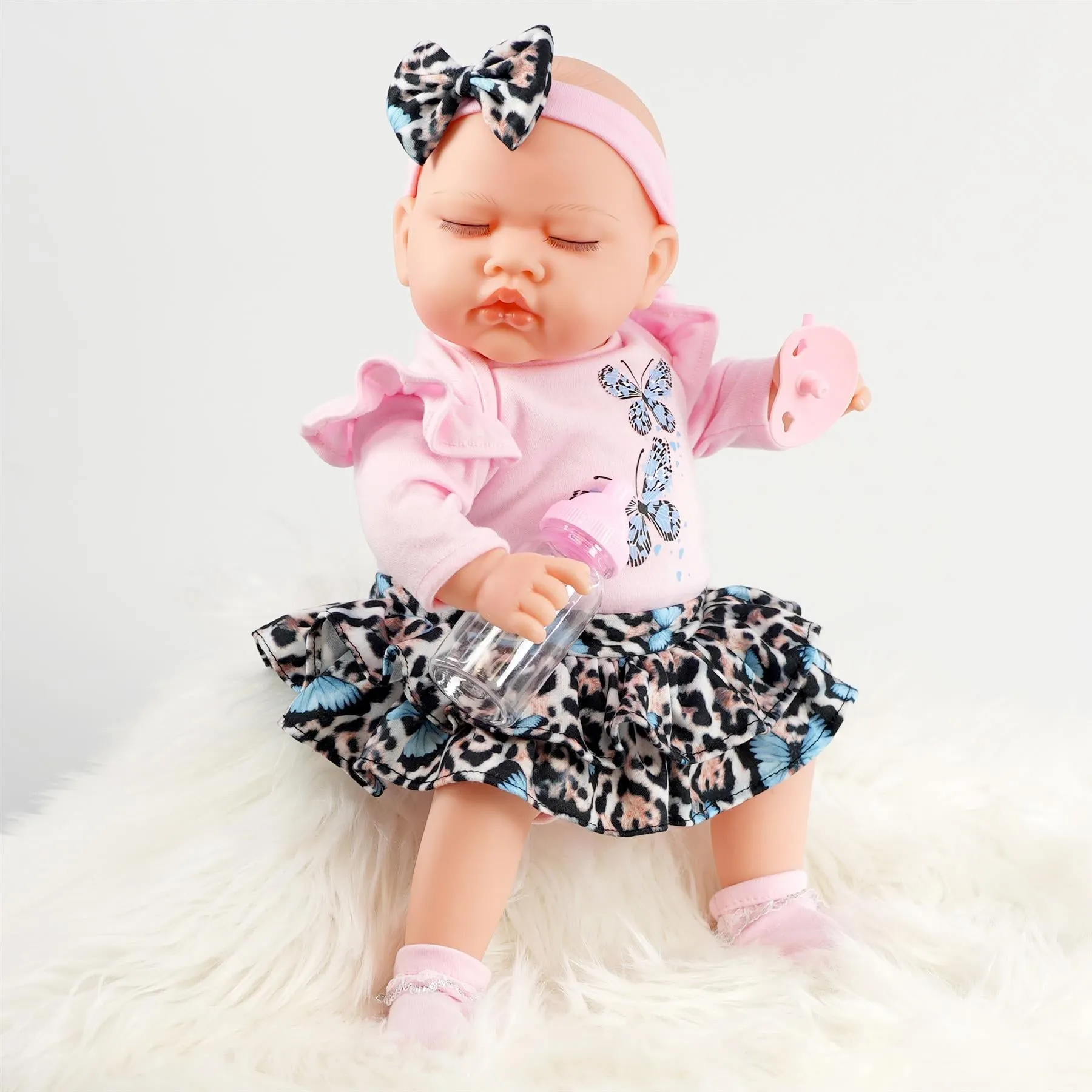 BiBi Reborn Doll Sleeping Girl "Bella" (43 cm / 17")