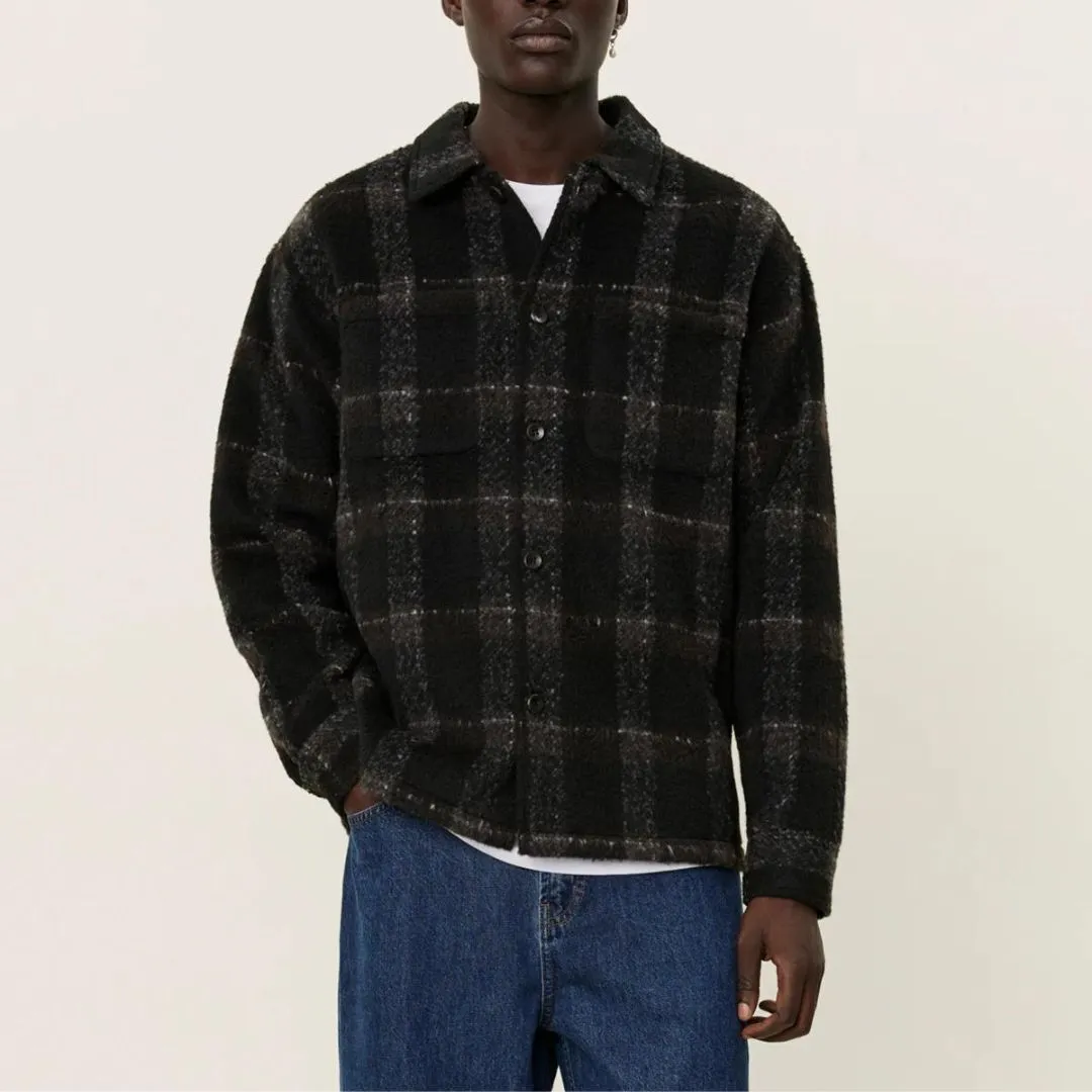 Black Charcoal Jayce Plaid Overshirt