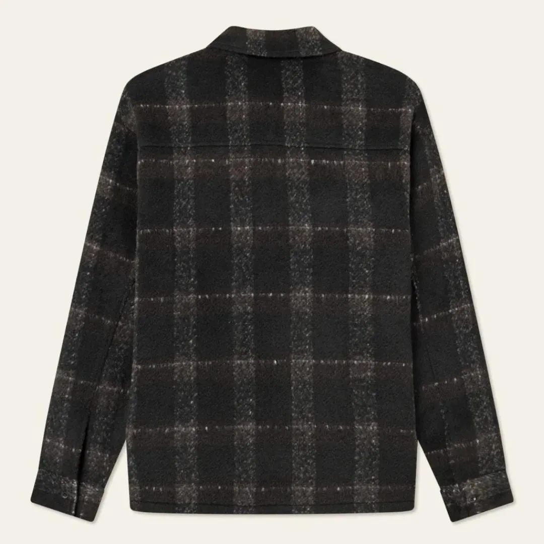 Black Charcoal Jayce Plaid Overshirt