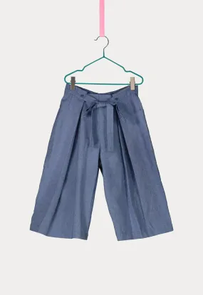 Blue Culottes Pants