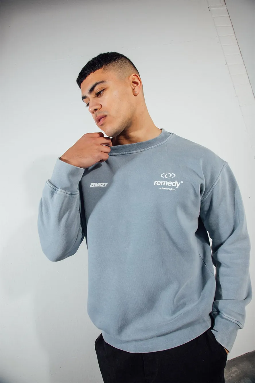 Blue Washed Remedy Studios Jumper