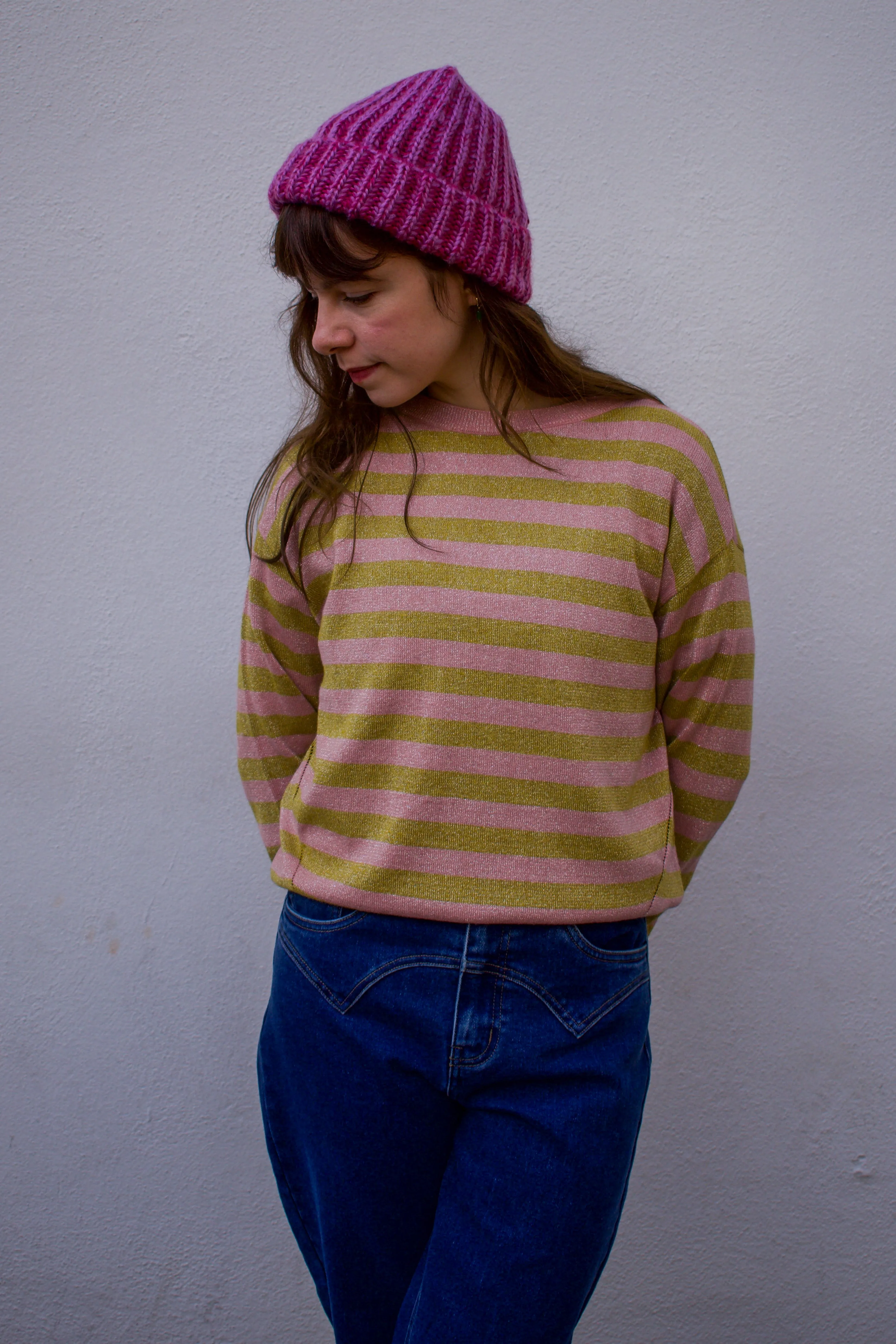 Bonté Ottilie Olive/Rose Jumper