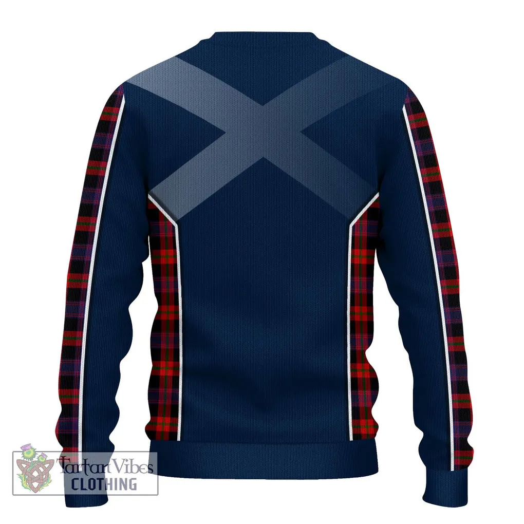 Brown (Broun) Tartan Ugly Sweater with Family Crest and Lion Rampant Vibes Sport Style