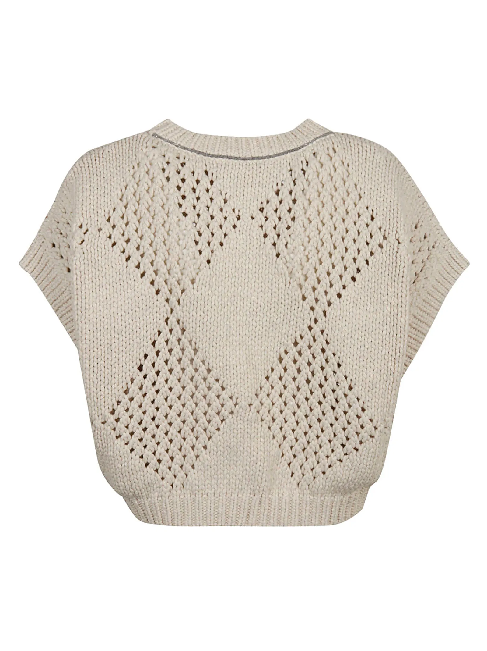 Brunello Cucinelli Cut-Out Crewneck Jumper