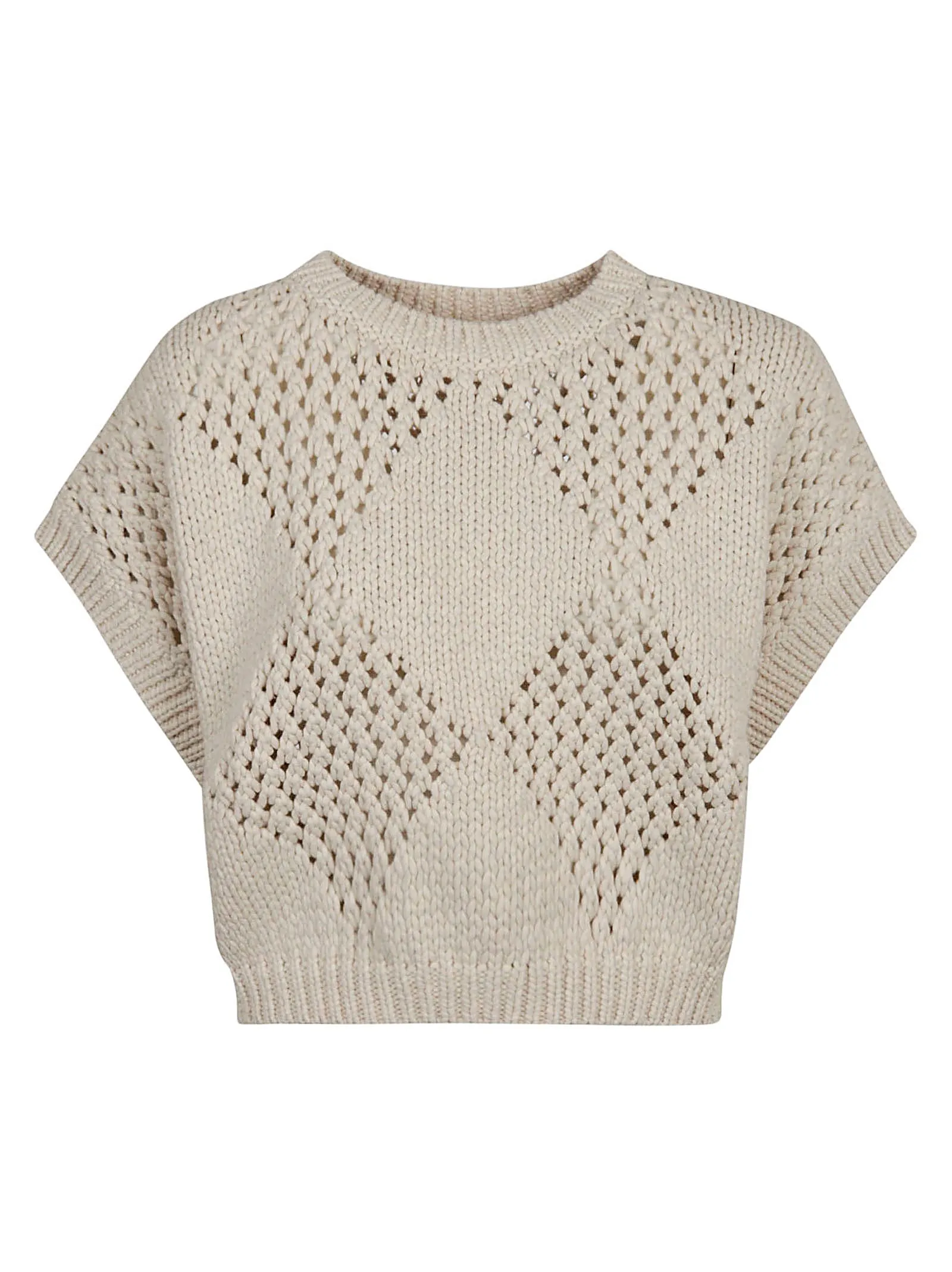 Brunello Cucinelli Cut-Out Crewneck Jumper