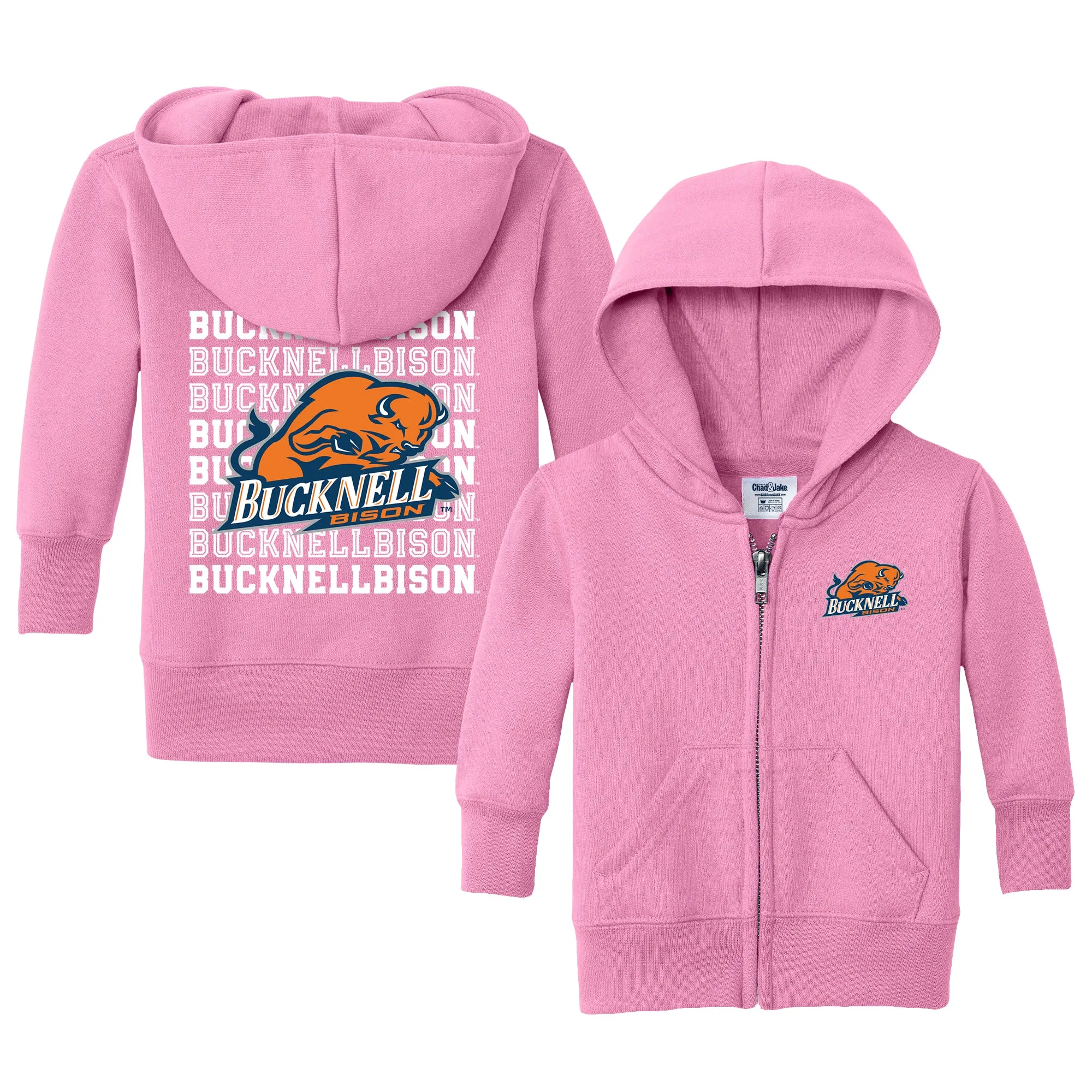 Bucknell Bisons Retro Infant Full-Zip Sweatshirt