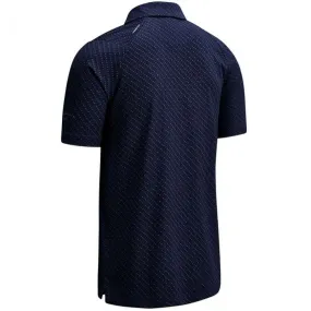 Callaway All Over Chev Print Polo - Peacoat