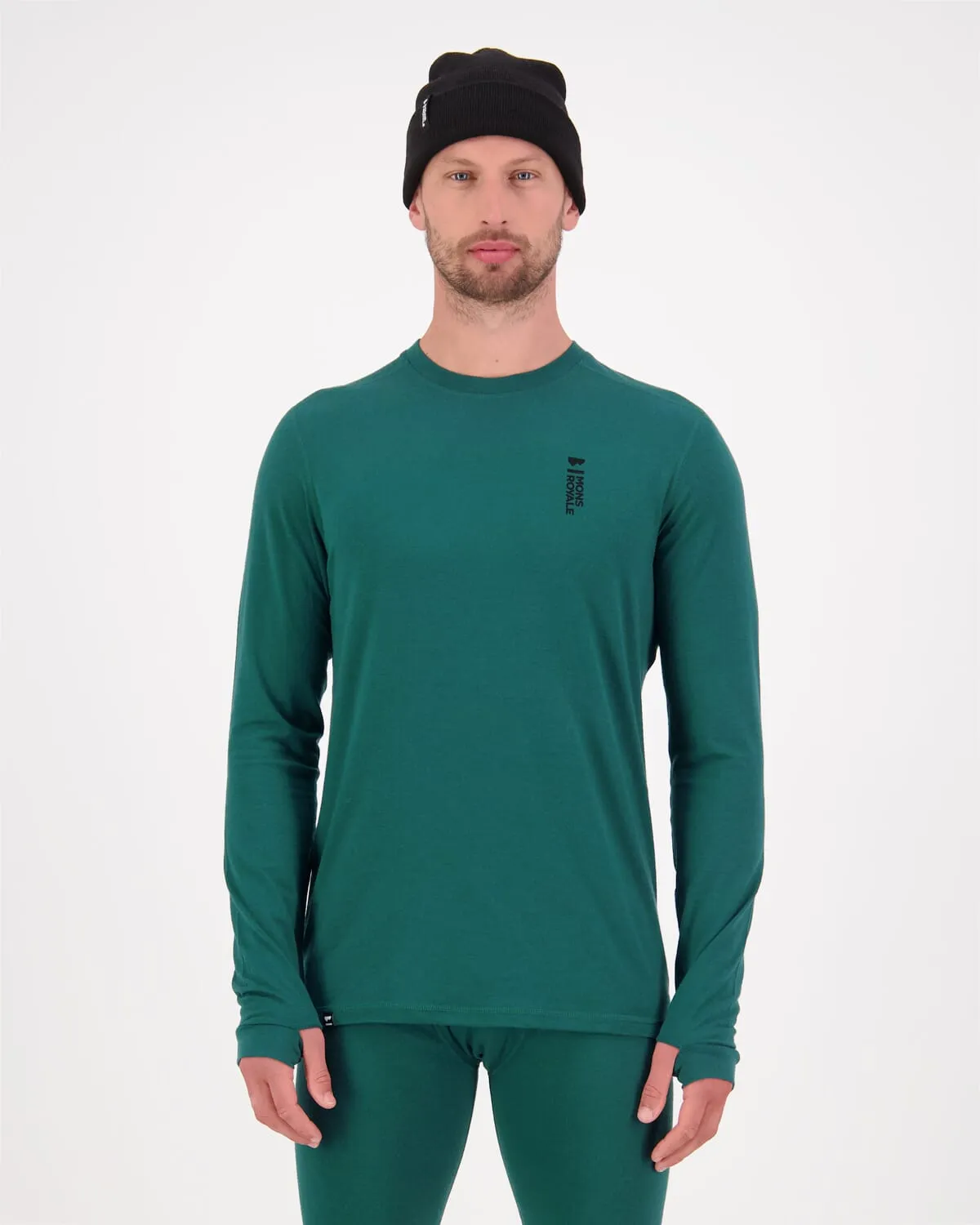 Cascade Merino Base Layer Long Sleeve - Evergreen