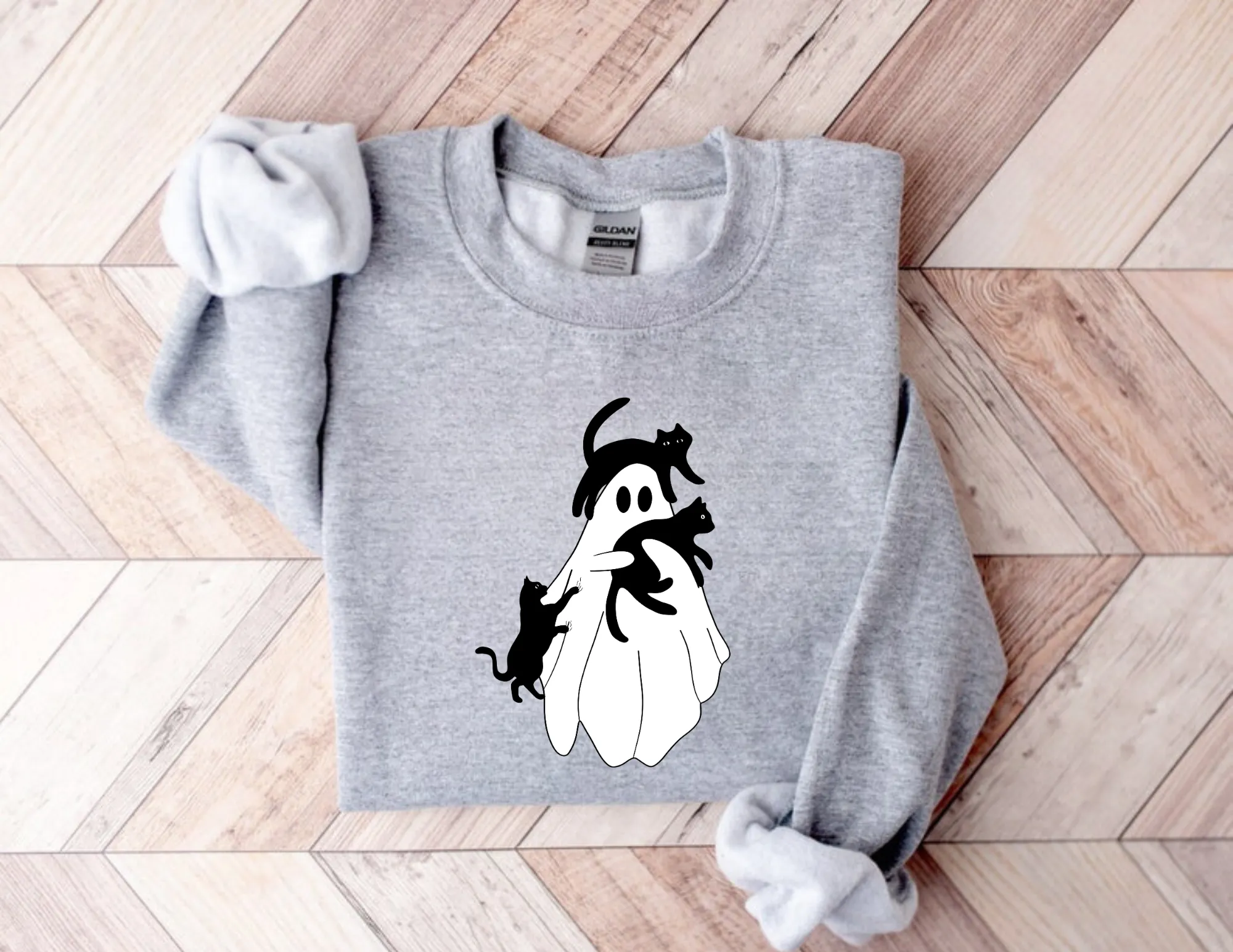 Cat Lady Ghost Sweatshirt