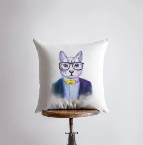 Cats | Hipster | Pillow Cover | Throw Pillow | Cat Gift | Home Decor | Cute Throw Pillows | Best Throw Pillows | Unique Decorative Pillows