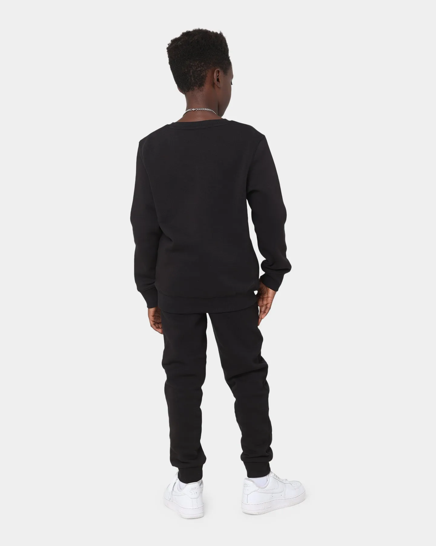 Champion Kids' Script Crewneck Black