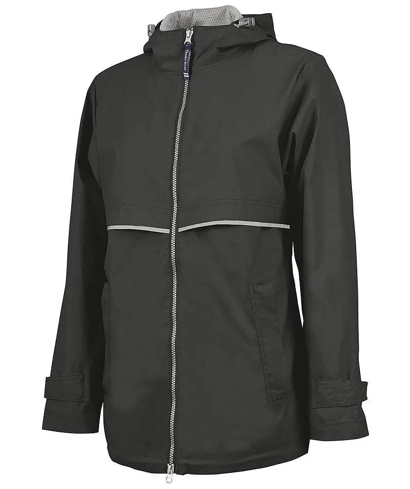 Charles River New Englander Rain Jacket, Black