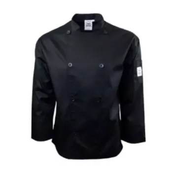 Chef Coat Mesh Black Long Sleeves, L