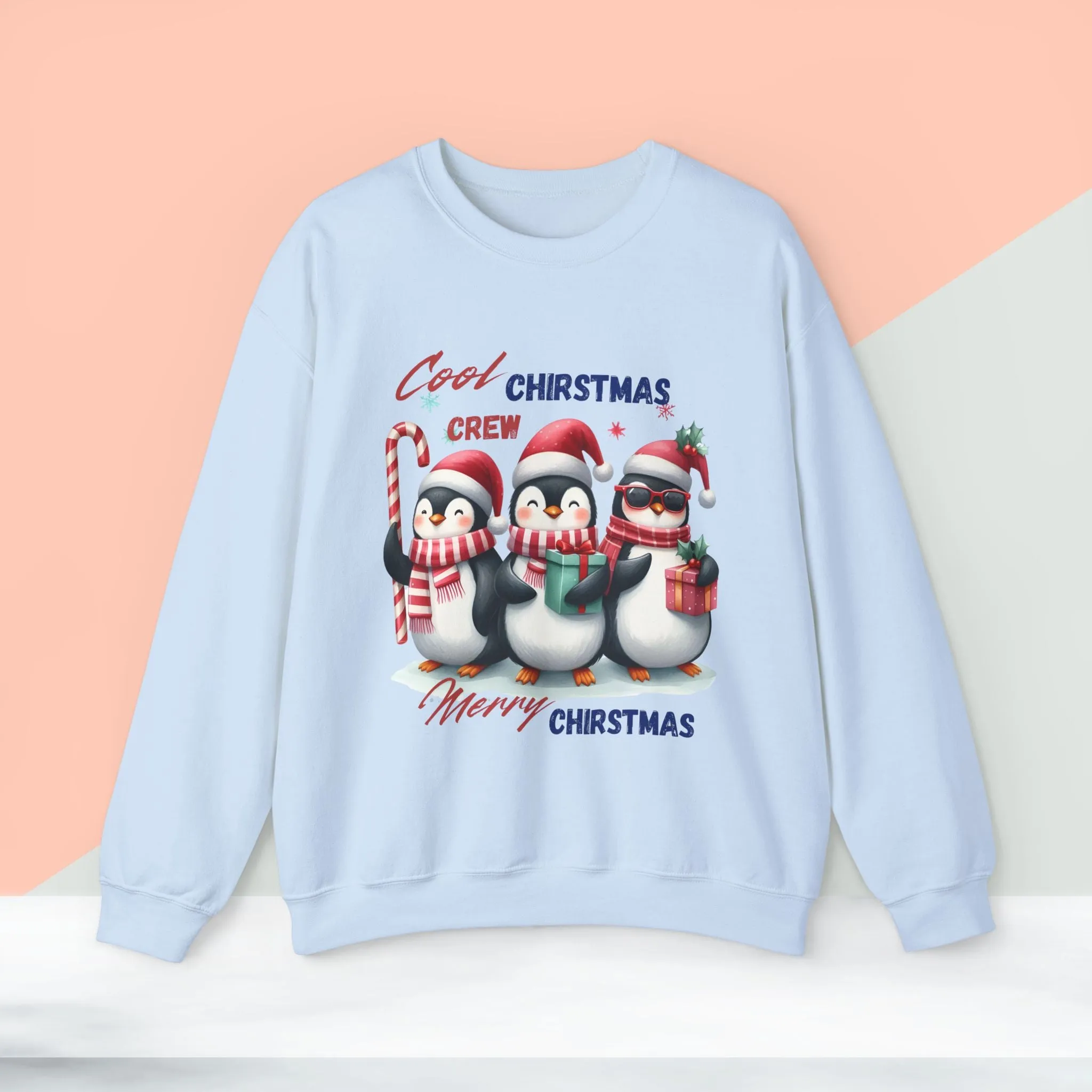 Cool Christmas Crew Christmas Sweatshirt - Unisex Heavy Blend, Merry Christmas, Festive, Christmas Gift, Crewneck, merry Christmas Sweatshirt, Christmas Sweatshirt  Christmas Gift, Festive Sweatshirt.