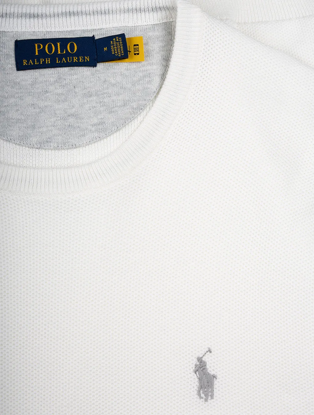 Cotton Crewneck Jumper White