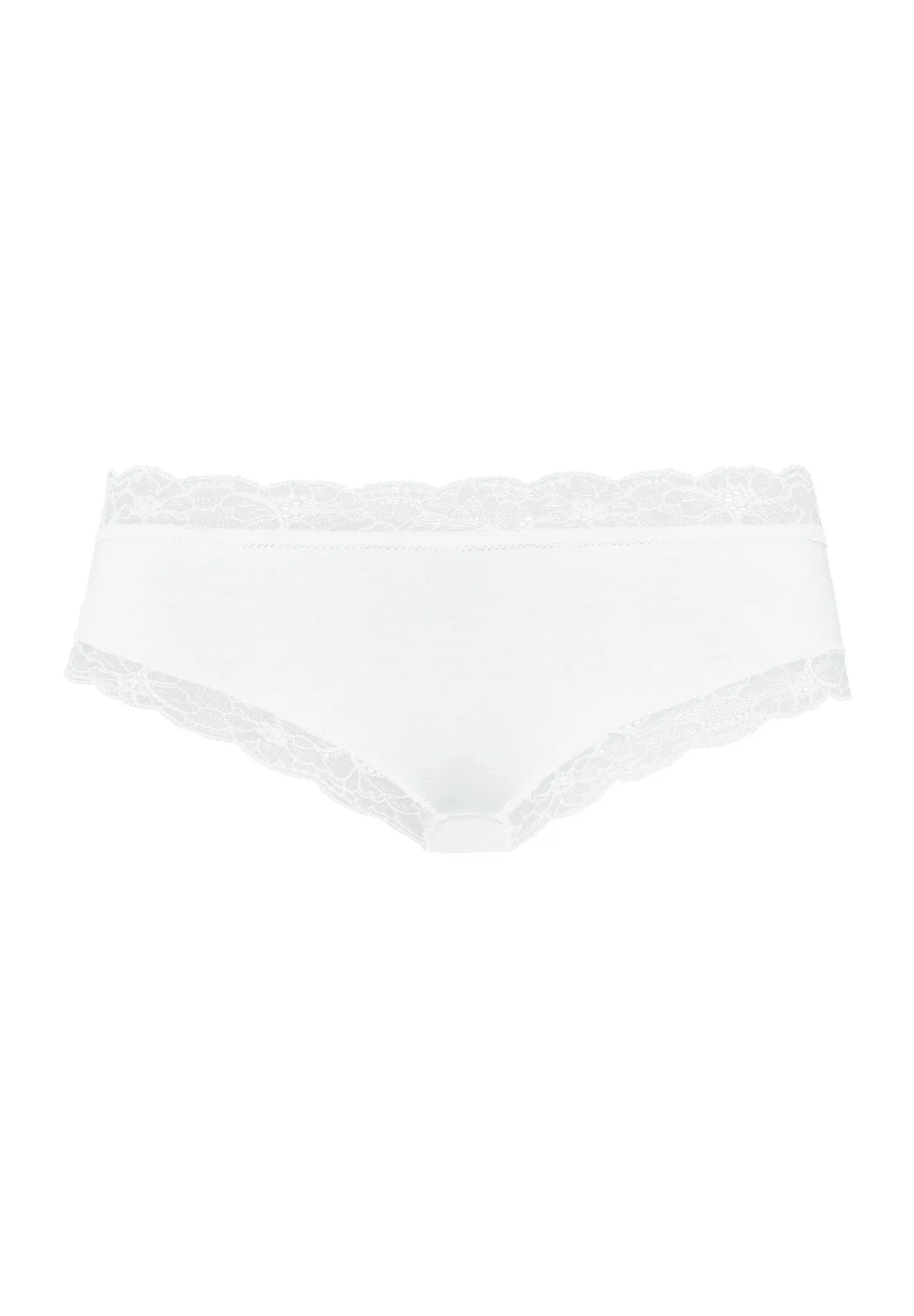 Cotton Lace Lace-Trim Cotton Hipster | White 72438-101