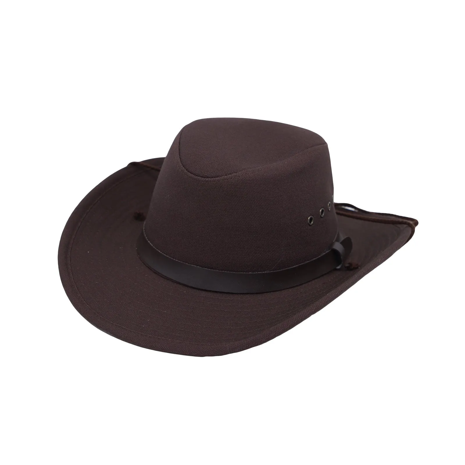 Cotton Western Cowboy Banded Hat Indiana Jones Sun Cap CD61165